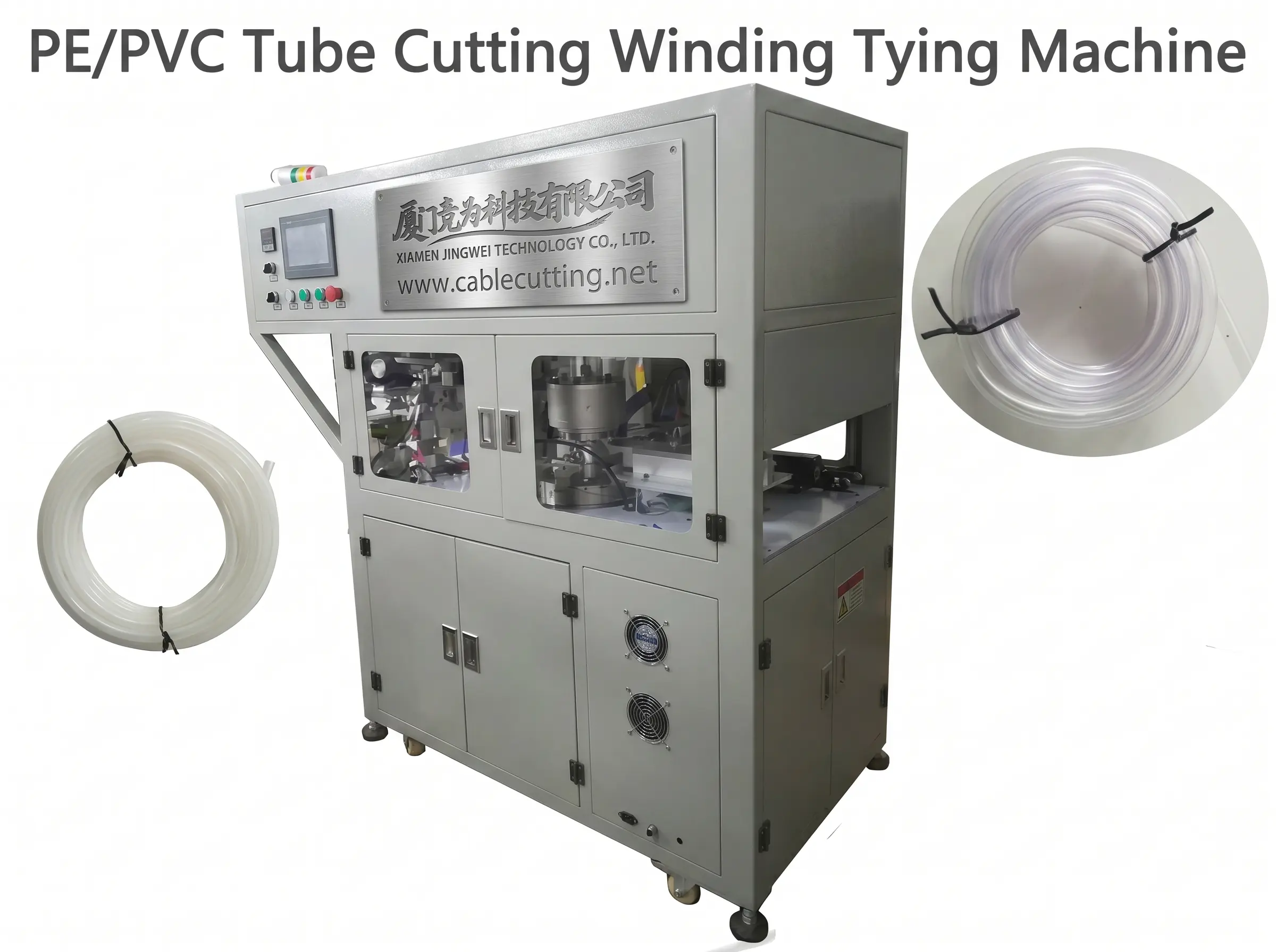 Macchina per taglio, avvolgimento e legatura di tubi PE/PVC WPM-02SL