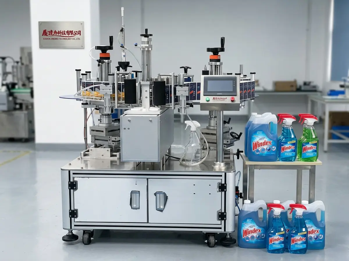 Macchina Etichettatrice Semi-Automatica a Rullo per Doppio Lato JW-T-102