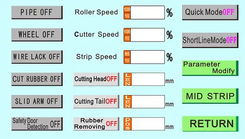 Manuale Operativo della Macchina Intelligente per Spellatura Fili a Schermo Tattile Piccolo Quadrato | Guida per Macchina Multifunzione per Taglio e Spellatura Cavi