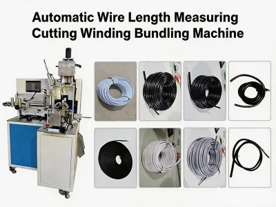 Macchina automatica per misurare, tagliare, avvolgere e raggruppare fili JW-F01