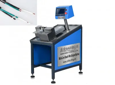 Spelatrice Automatica Filo Guainato Multicore 25-290mm WPM-25-290 - Macchina spazzolatrice semiautomatica