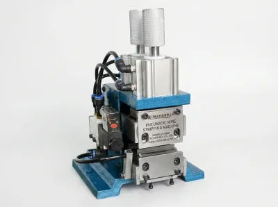 Spelafili Pneumatica Verticale per Cavi AWG 18-32 - Macchina spazzolatrice semiautomatica