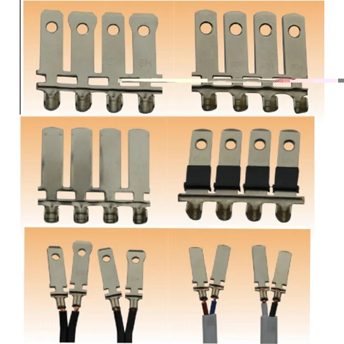 esempio di visualizzazione della crimpatrice per l'inserimento della spina del cavo di alimentazione, della crimpatrice per spine a 3 pin, della rivettatrice per spine di alimentazione