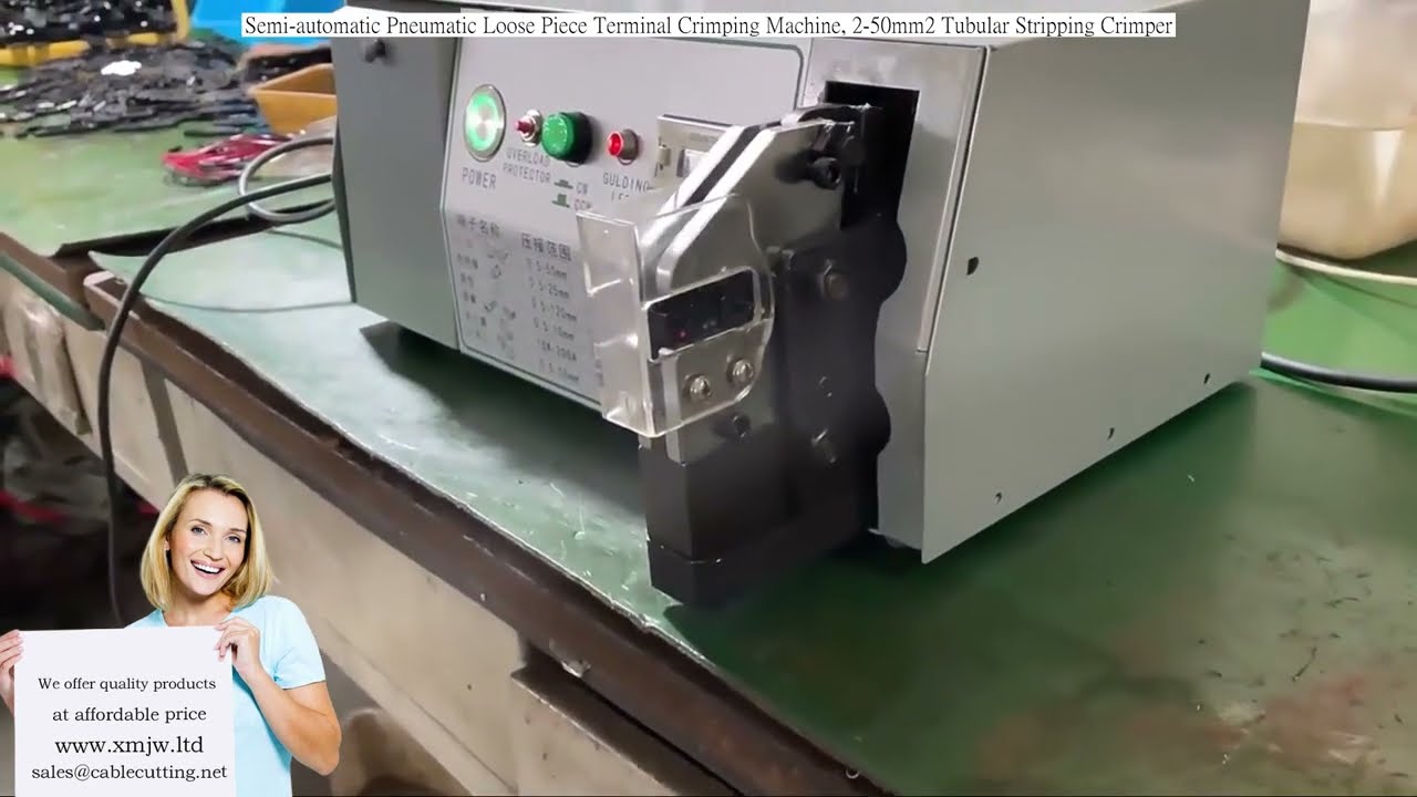 Crimpatrice Pneumatica Semiautomatica per Terminali Sciolti - Spelafili Tubolari 2-50mm²
