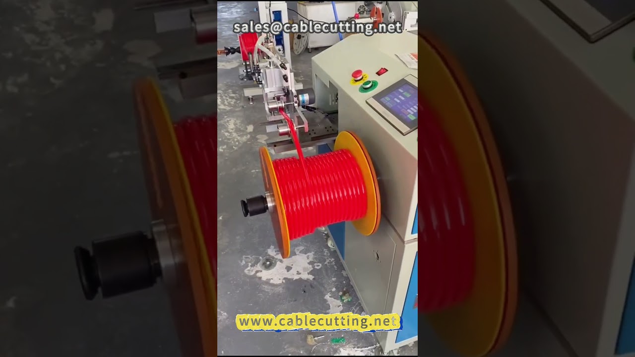 Macchina avvolgitrice per tubi gas, acqua e cavi: avvolgimento automatico efficiente