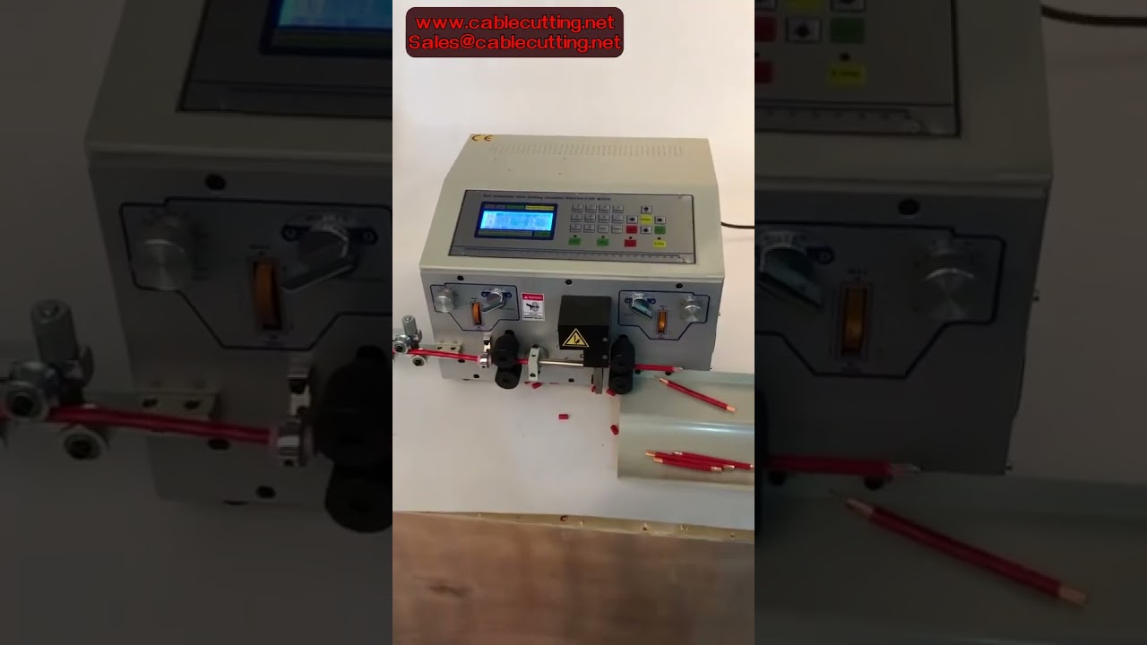 Spelafili Automatico per Cavi 0,2-25 mm² - Macchina a 4 Ruote con Schermo per Pelatura di Precisione