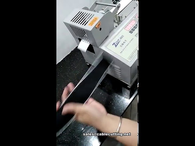 Macchina automatica per taglio nastro velcro, taglierina velcro adesivo