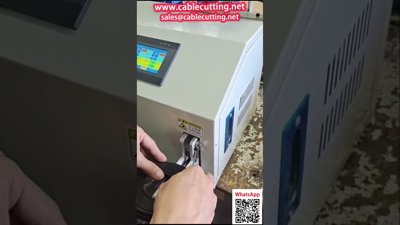 Avvolgitrice e legatrice automatica per cavi di rete piatti – Macchina industriale per imballaggio cavi