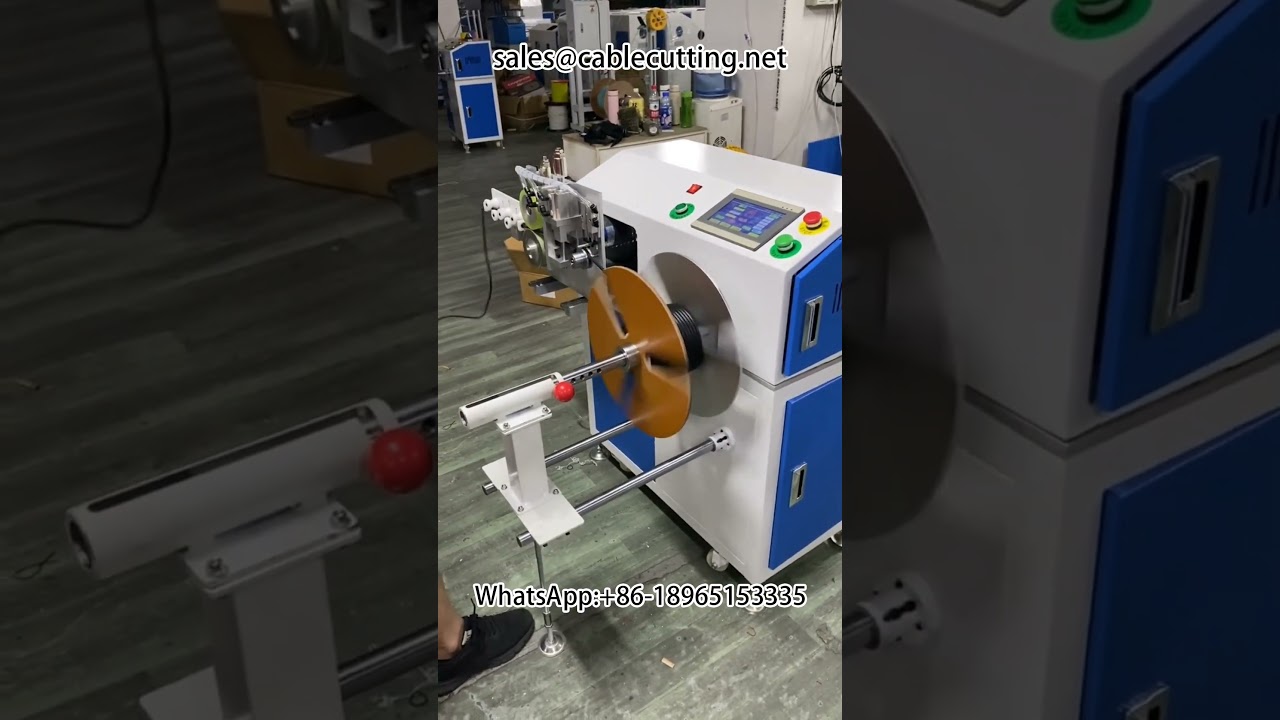 Macchina Automatica per Conteggio Metri, Taglio in Serie e Avvolgimento: Efficienza per Cavi e Fili
