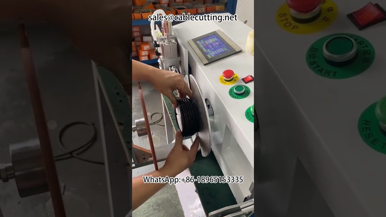Macchina Automatica per Conteggio Metri, Taglio Fila, Avvolgimento e Legatura #ConteggioMetri #AvvolgimentoFilo #TaglioCavi