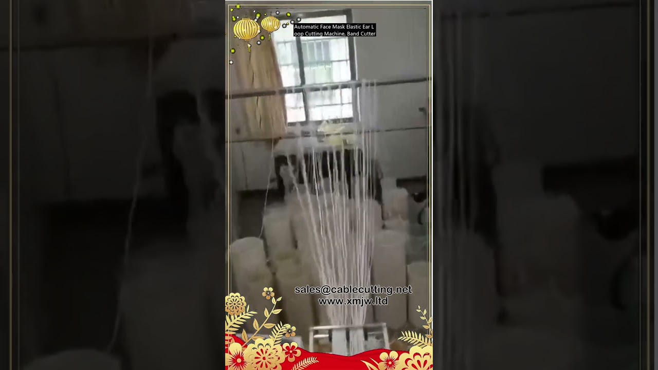 Macchina Automatica per Taglio Anelli Elastici per Mascherine | Tagliabande di Precisione