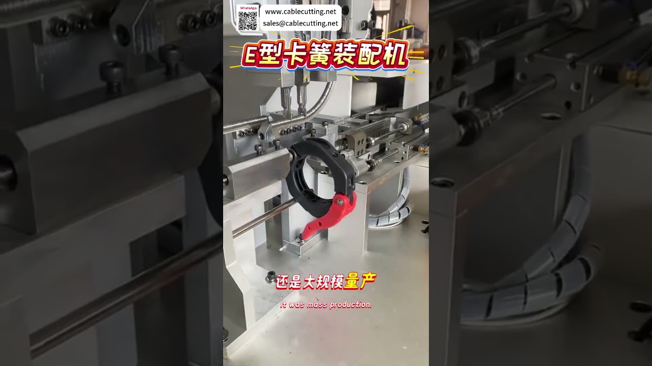 Macchina personalizzata per assemblaggio di circlip tipo E – Fabbrica professionale di attrezzature automatiche
