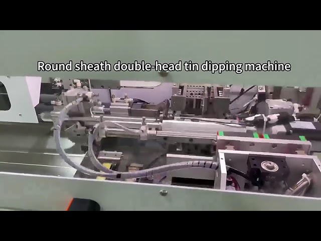Macchina automatica multifunzione per taglio, spellatura, attorcigliatura e stagnatura cavi multipolari