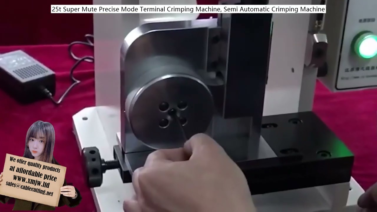 Crimpatrice Semiautomatica Super Mute 25t per Terminali: Precisione e Silenzio