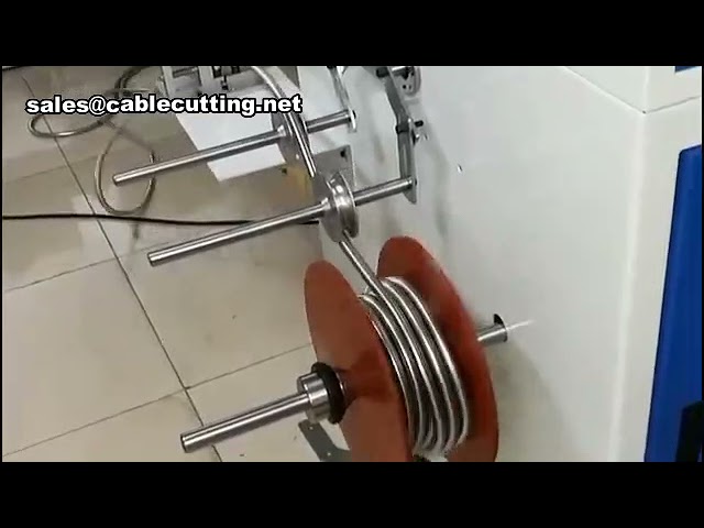 Avvolgitrice e legatrice per tubi con contapezzi | Macchina per fascettatura cavi