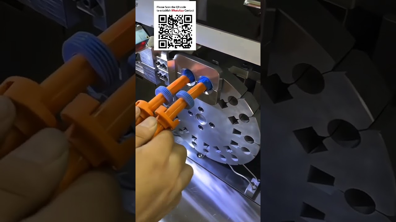 Macchina automatica per alimentazione, taglio, applicazione e cottura di tubi termoretraibili #Lavorazione cavi terminali