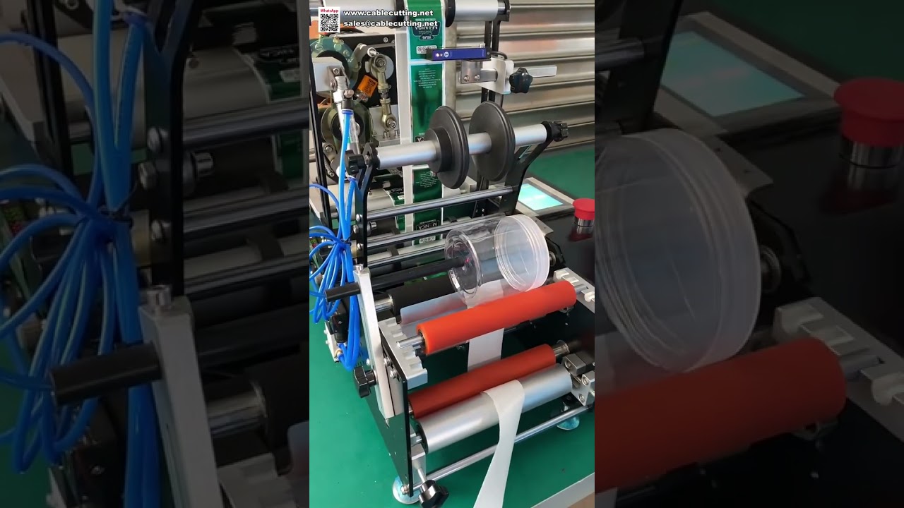 Etichettatrice Semi-Automatica per Bottiglie Tonde con Codifica Data | Applicatore Etichette da Tavolo