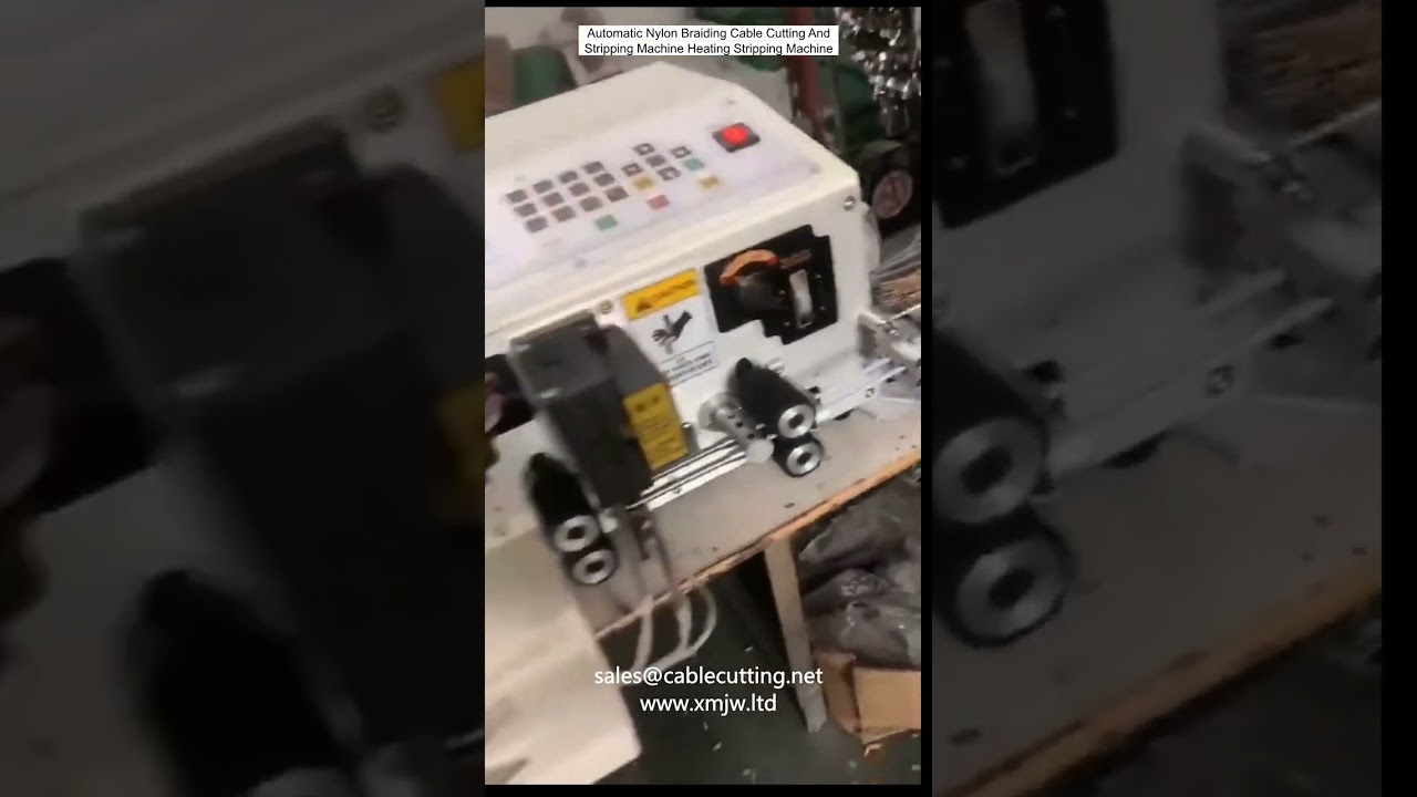Macchina Automatica per Taglio e Spelatura Cavi in Nylon con Riscaldamento Integrato