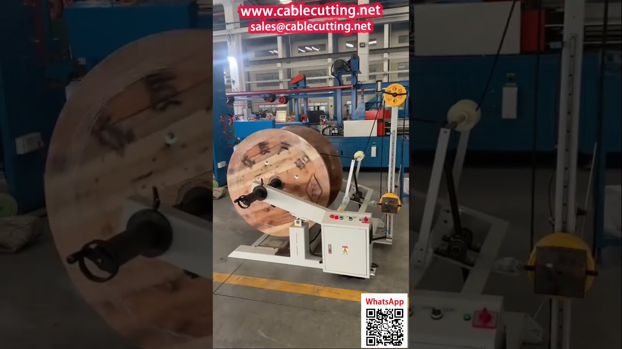 Attrezzatura per avvolgimento cavi: svolgimento, contatore, bobina – Video dall'impianto