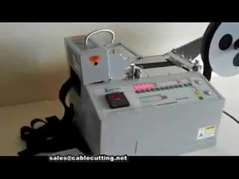 Macchina automatica per taglio di nastri e cinghie con coltello a caldo