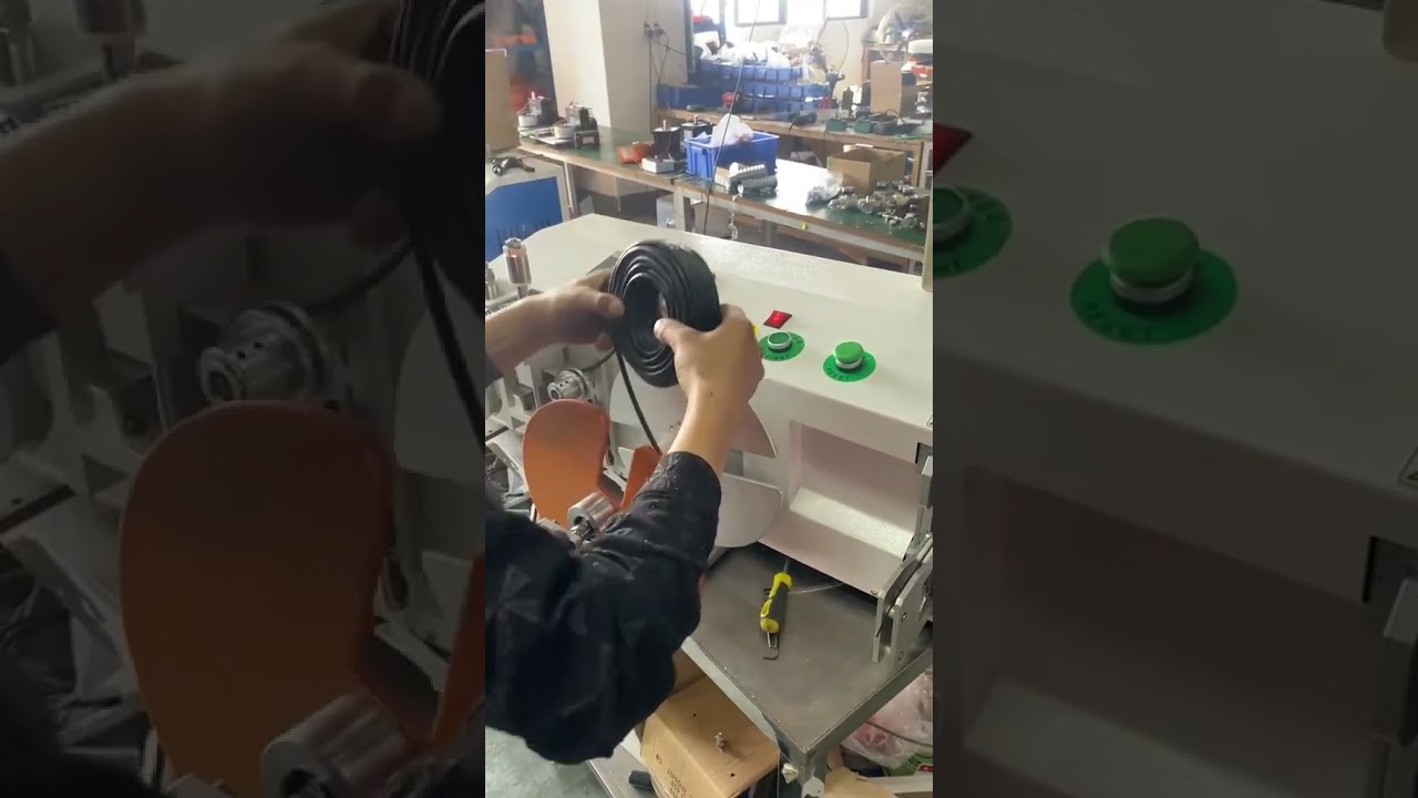 Macchina Avvolgitrice di Precisione con Legatura e Taglio Automatici per Cavi di Rete e Alimentazione