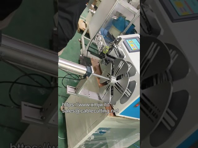 Macchina Automatica Tagliacavi con Contametri per Taglio, Avvolgimento e Legatura di Cavi USB