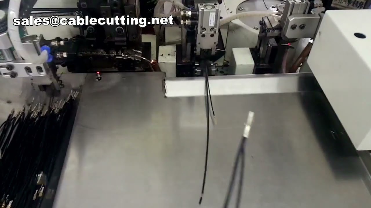 Macchina crimpatrice automatica per due fili combinati | Crimpatrice doppio filo