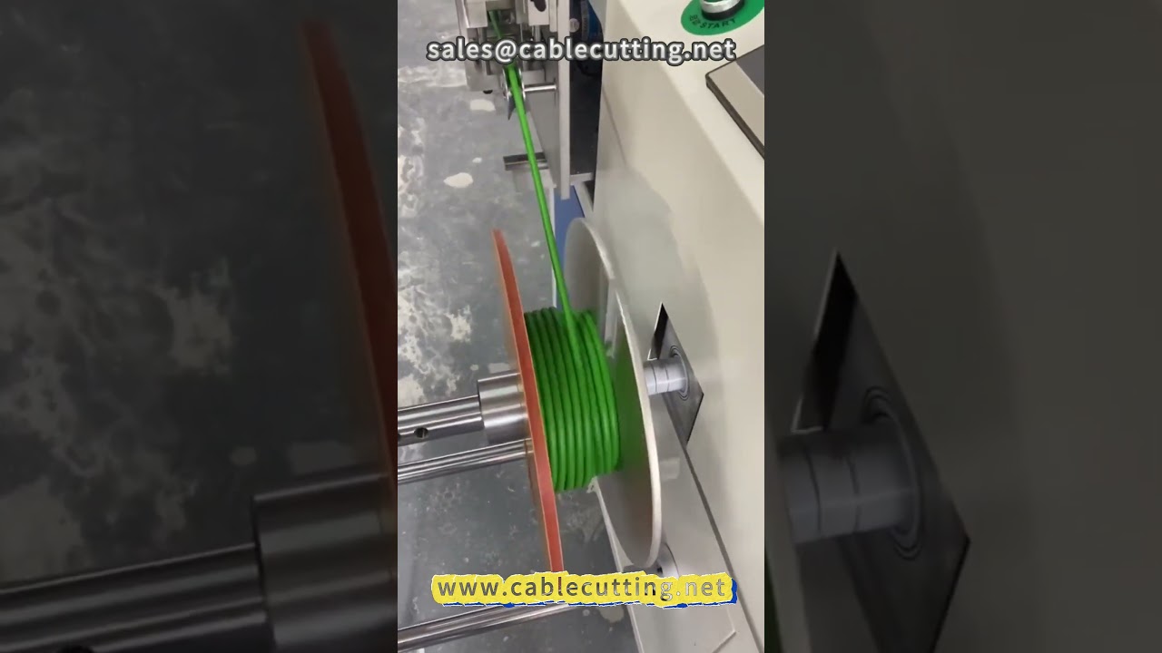 Macchina avvolgitrice per cavi metrici #lavorazione fili #cavo catena portacavi #cablaggio servo #cablaggio auto