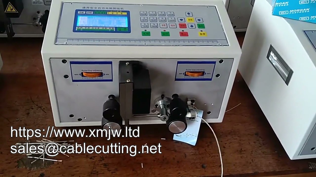 WPM 01: Macchina per spelare e tagliare fili di rame PVC sottili 1mm - Alta velocità per cavi multicore computer