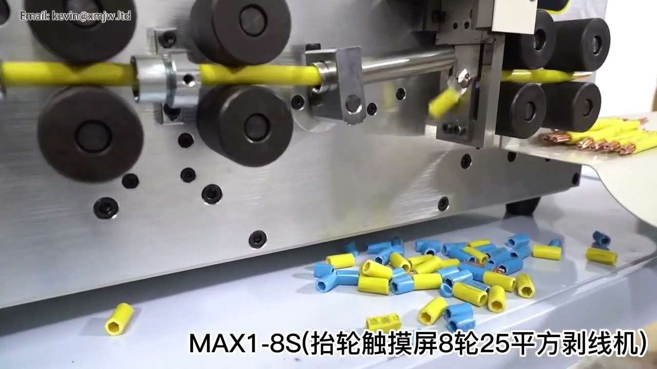SWT508 MAX1 8S: Spelafili Automatico a 8 Ruote per Cavi 0,2-25mm² - Macchina Computerizzata di Precisione