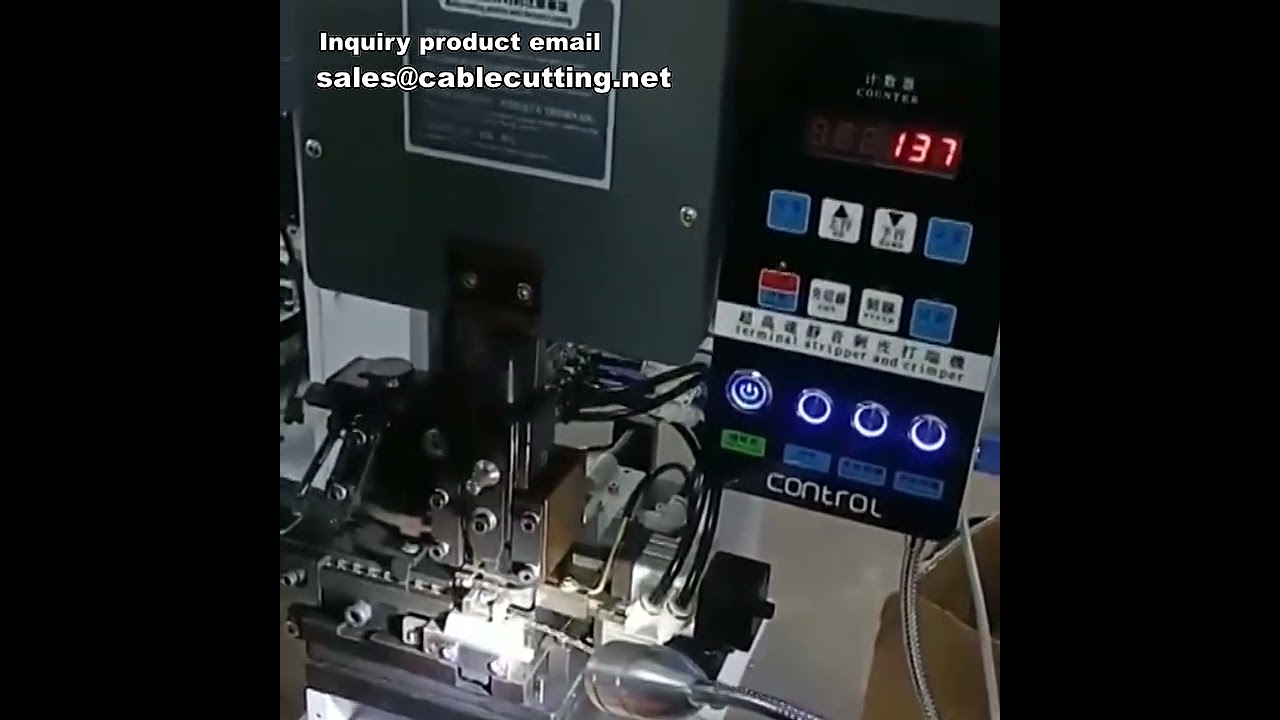 Macchina automatica per spellatura, crimpatura e applicazione terminali | Crimpatrice orizzontale
