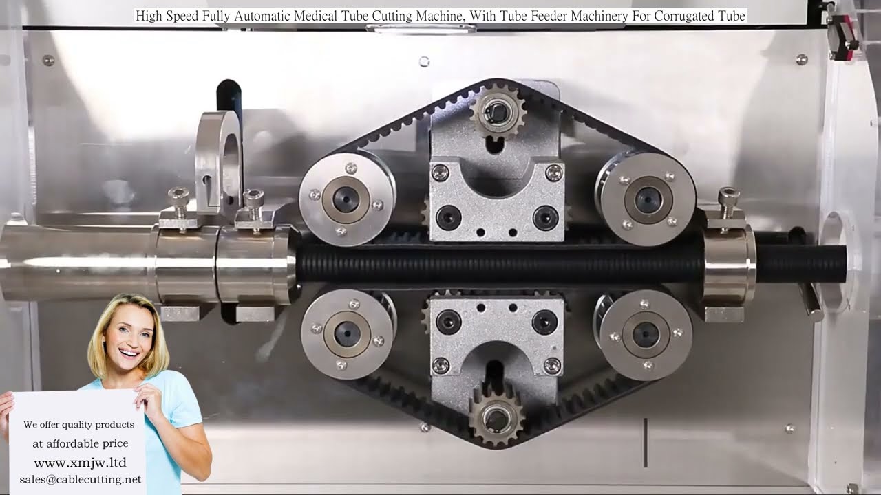 Macchina Automatica ad Alta Velocità per Taglio Tubi Medicali con Alimentatore Integrato