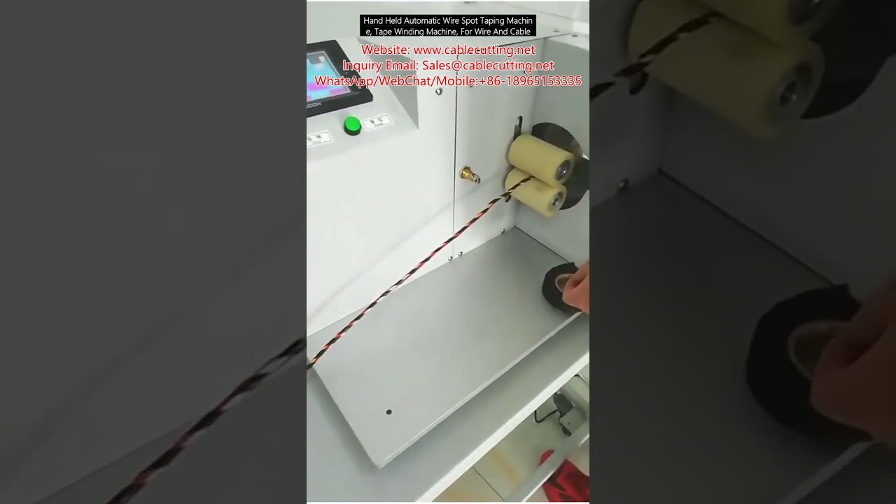 Macchina Automatica Portatile per Nastratura di Cavi, Avvolgitore a Nastro per Fili e Cavi