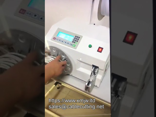 Macchina Avvolgitrice e Legatrice Semiautomatica a Doppio Filo WPM 90 per Bobine di Cavi e Rocchetti