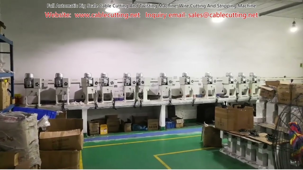 Macchina automatica per taglio e torsione cavi su larga scala, taglia e spelafili industriale