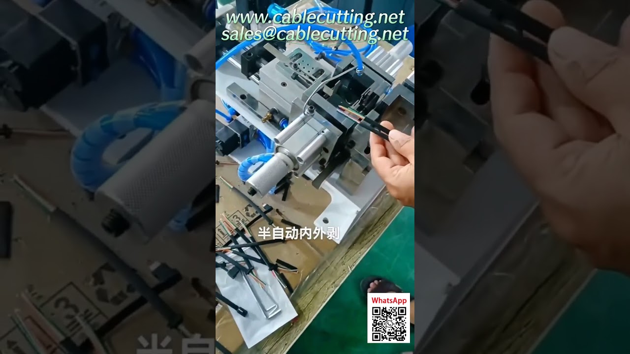 Macchina semiautomatica per spelatura interna/esterna di cablaggi - Attrezzatura per lavorazione fasci di cavi