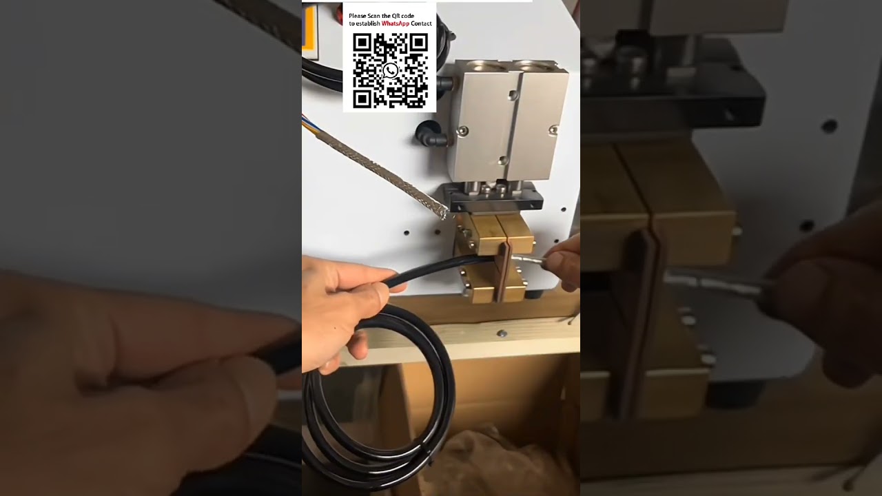 Spellatrice Pneumatica a Fusione Calda per Scudi Intrecciati Metallici - Nessun Danno al Nucleo #AutomazioneCablaggi