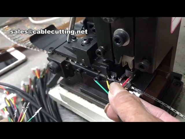 Applicatore connettori cavo e macchina crimpatrice semiautomatica per spelatura fili - Attrezzo crimpatura terminali