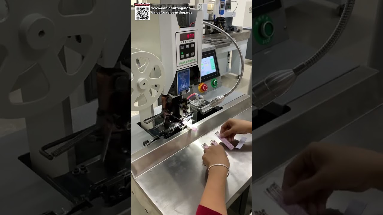Macchina per crimpatura di terminali per cavo piatto a nastro di precisione Nessun danno ai fili Lavorazione veloce