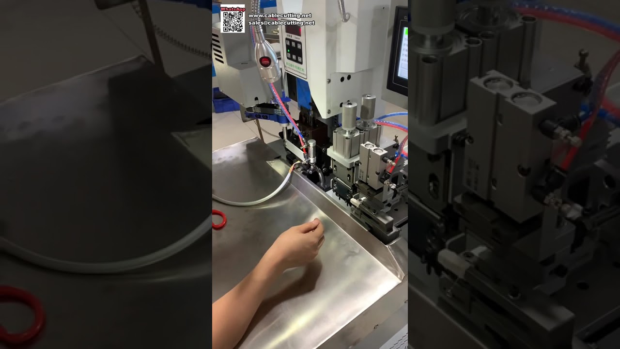 Macchina automatica per allineare, tagliare, spellare e crimpare — Attrezzatura di lavorazione completa