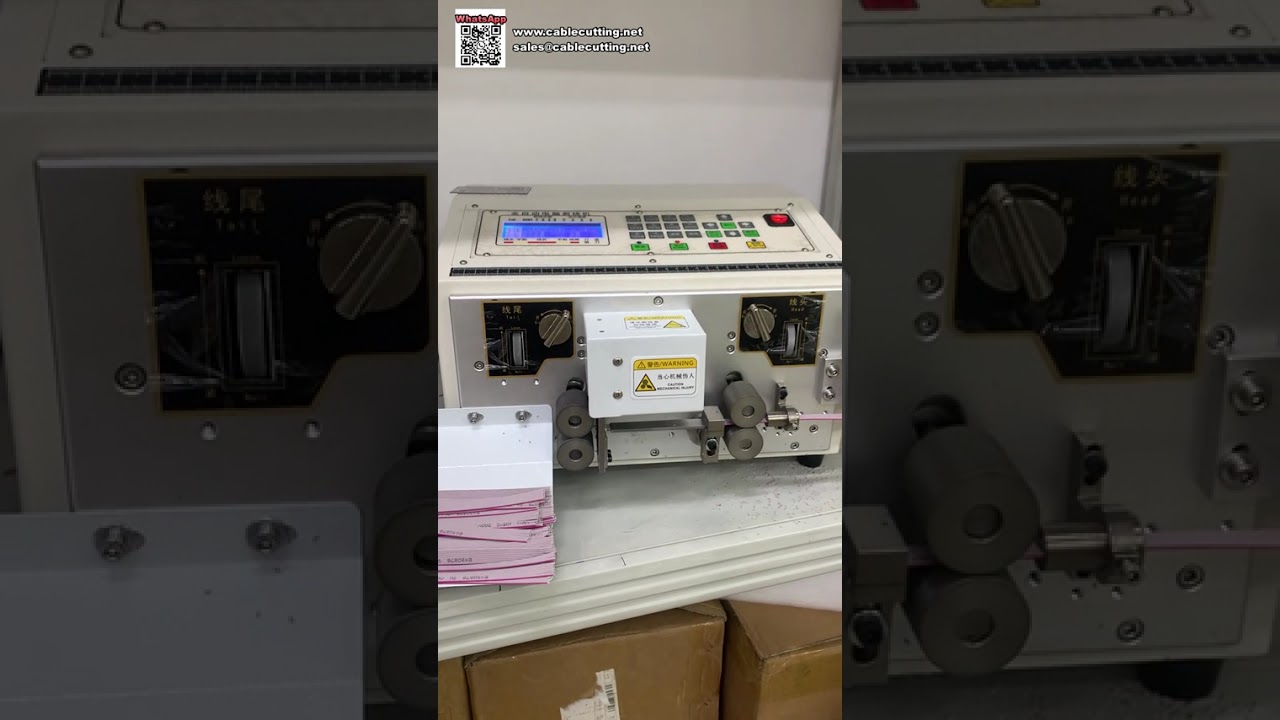 Macchina automatica computerizzata per taglio e spellatura filo — impostazione con un clic, doppia uscita