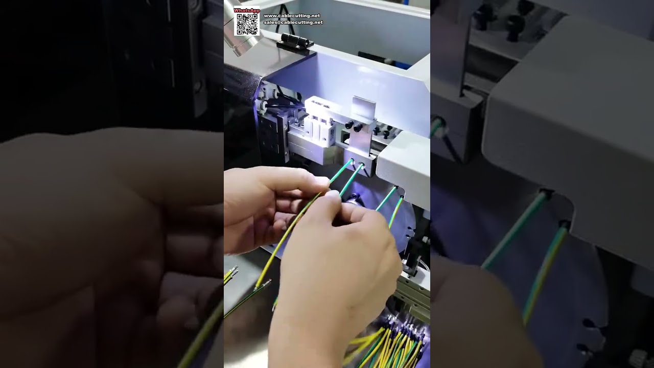 Inseritrice e forno per guaina termorestringente — Lavorazione filo continua