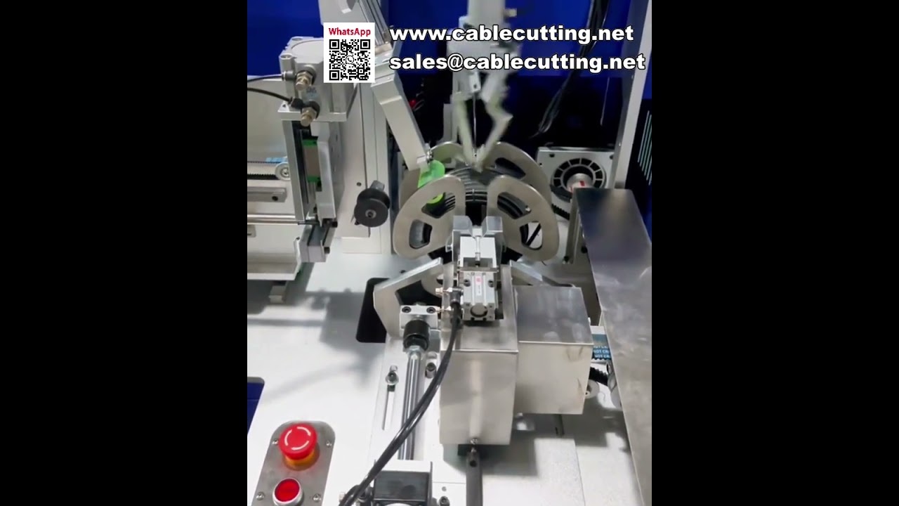Macchina automatica per lavorazione fili: taglio, avvolgimento e legatura tutto in uno