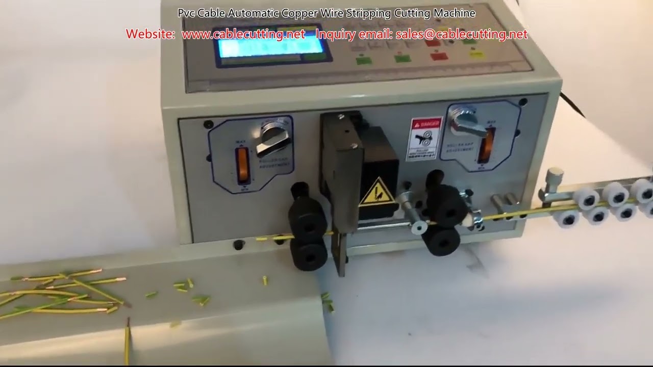 Macchina Automatica per Spellatura e Taglio Cavi PVC e Rame